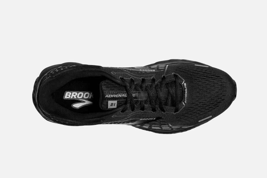 Brooks Israel Adrenaline GTS 21 Road Running Shoes Mens - Black - WEJ-746189